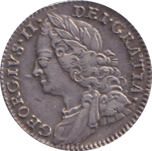 1757 SIXPENCE (GVF)