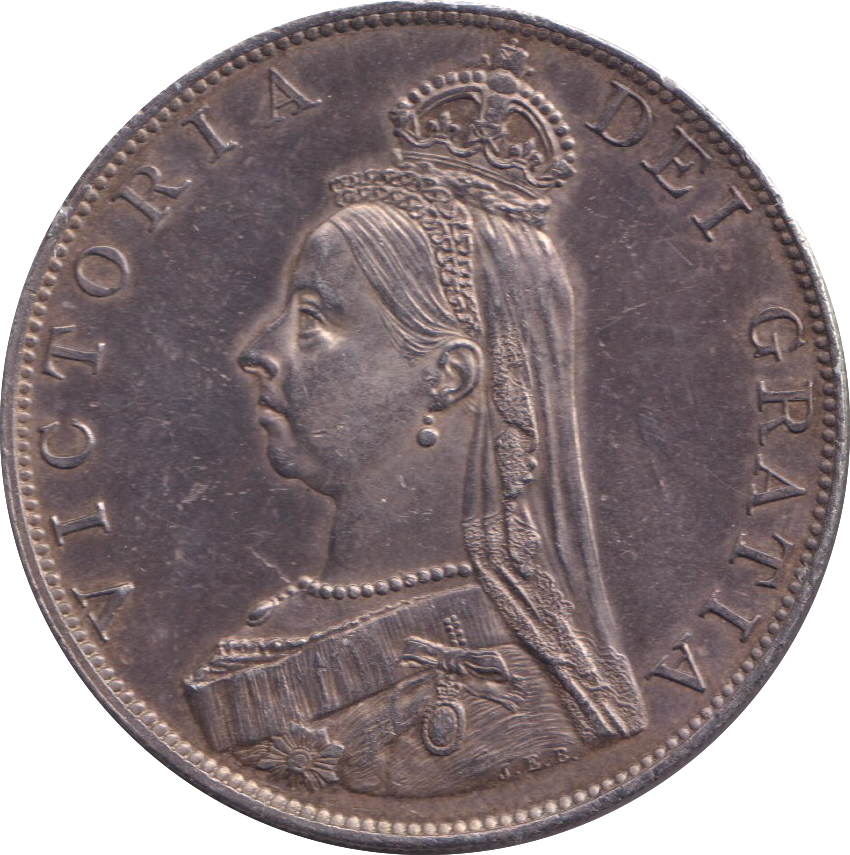 1887 DOUBLE FLORIN ( EF )