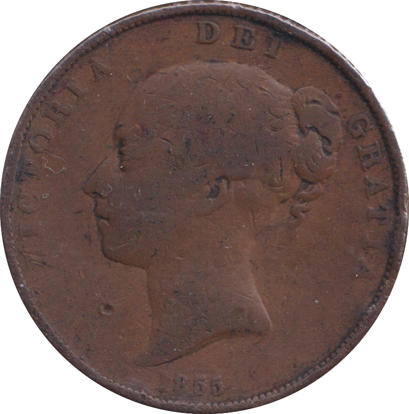 1855 PENNY ( FINE )