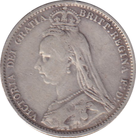 1887 SIXPENCE (FINE)