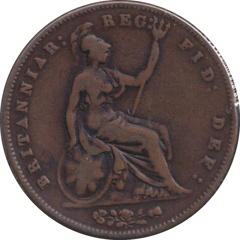 1858 PENNY ( FINE )