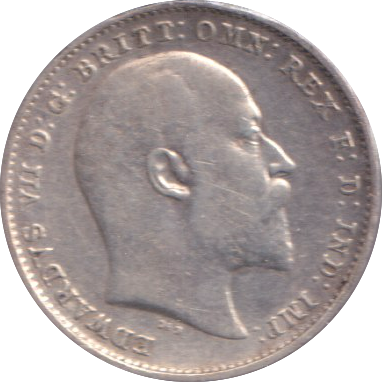 1907 MAUNDY THREE PENCE ( VF )