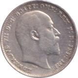 1907 MAUNDY THREE PENCE ( VF )