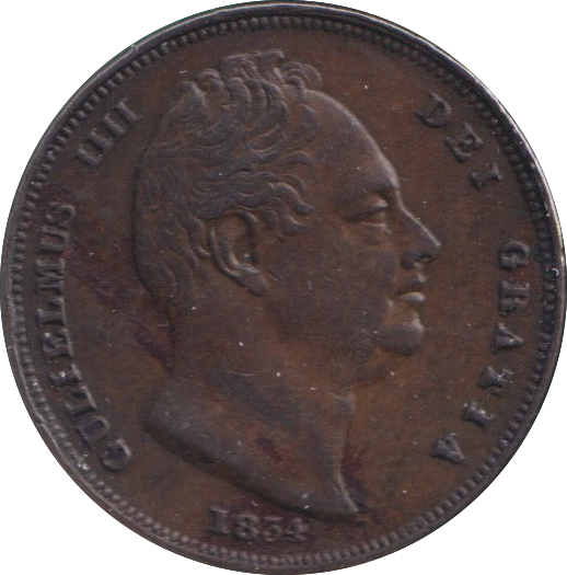 1834 FARTHING ( GVF )