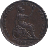 1834 FARTHING ( GVF )