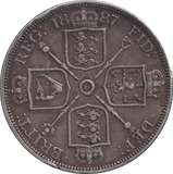 1887 DOUBLE FLORIN ( VF )