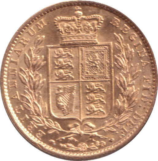 1849 GOLD SOVEREIGN ( EF )