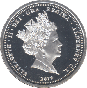 2019 SILVER PROOF £5 50TH ANNIVERSARY OF CONCORDE'S FIRST FLIGHT