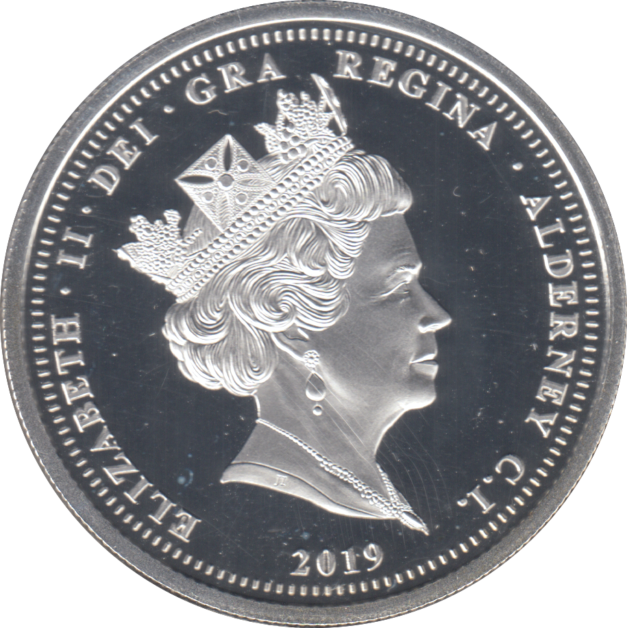 2019 SILVER PROOF £5 50TH ANNIVERSARY OF CONCORDE'S FIRST FLIGHT