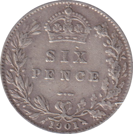 1901 SIXPENCE (FINE)