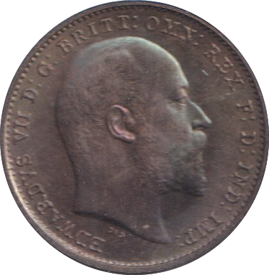1907 MAUNDY THREE PENCE ( AUNC )