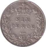 1901 SIXPENCE (FINE)