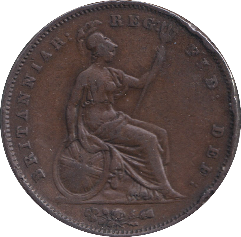 1853 PENNY ( VF )