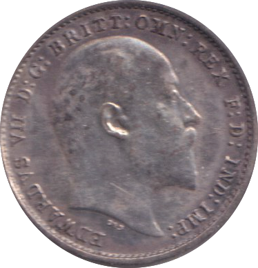 1904 MAUNDY THREE PENCE ( GVF )