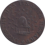 1794 FARTHING TOKEN SIR ISAAC NEWTON