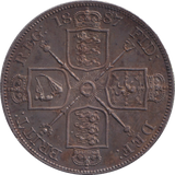 1887 DOUBLE FLORIN ( AUNC )
