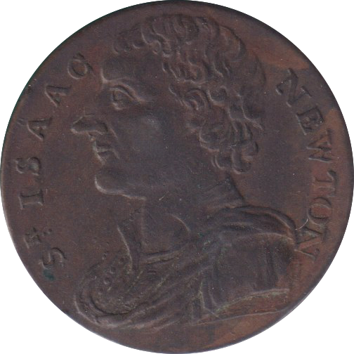 1794 FARTHING TOKEN SIR ISAAC NEWTON