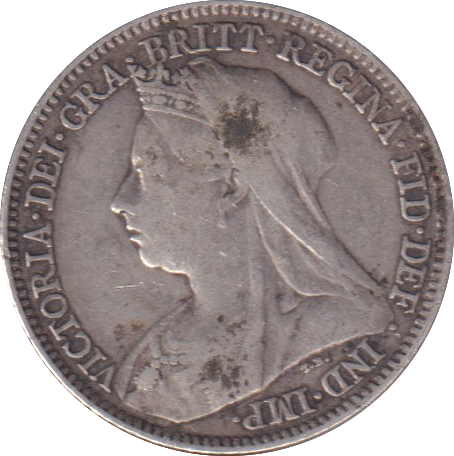 1897 SIXPENCE (GF)