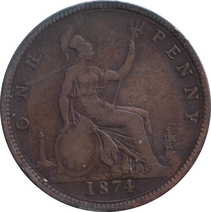 1874 PENNY ( NF )