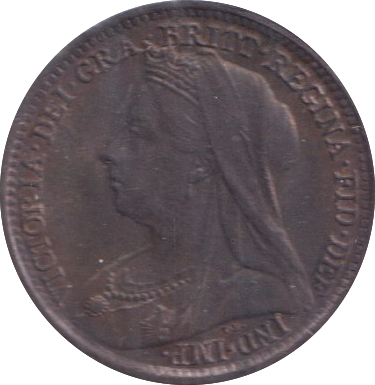 1897 MAUNDY THREE PENCE ( AUNC )
