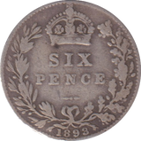 1893 SIXPENCE (FINE)