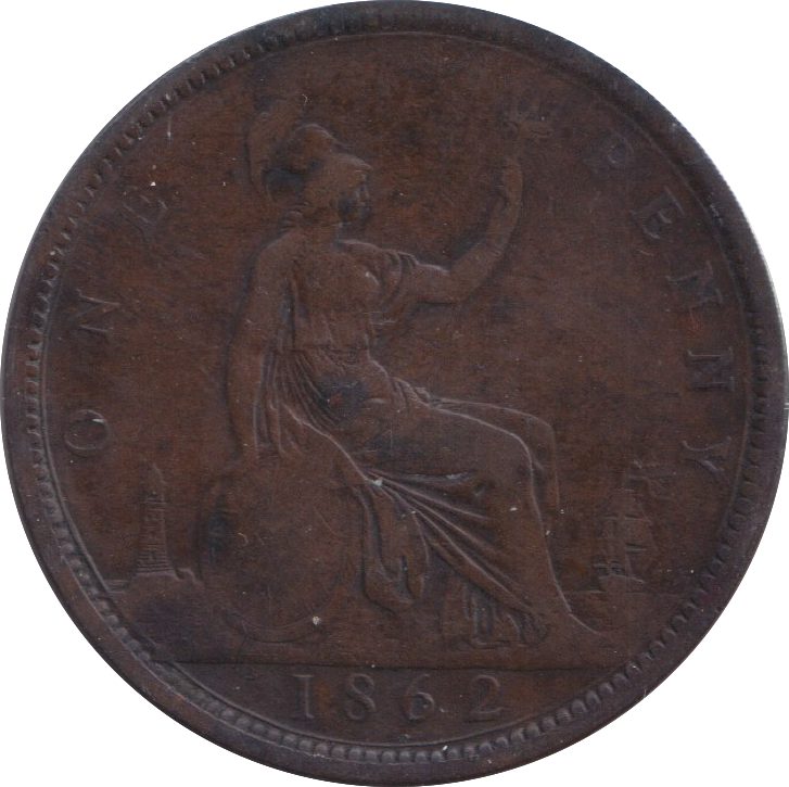 1862 PENNY ( NF )