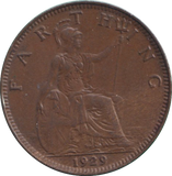 1929 FARTHING ( EF )