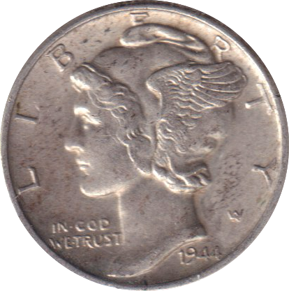 1944 DIME USA