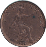 1926 FARTHING ( EF )