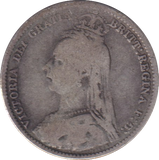 1891 SIXPENCE (FINE)