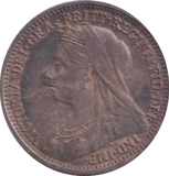 1899 MAUNDY THREE PENCE ( AUNC )