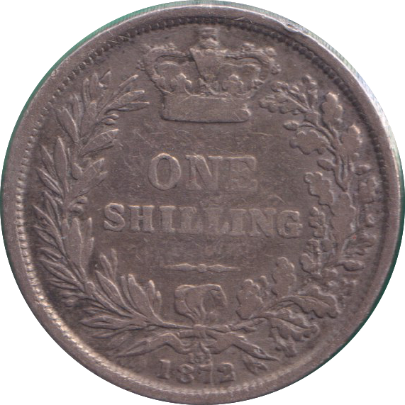 1872 SHILLING ( GF )