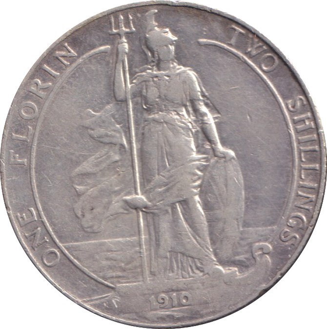 1910 ONE FLORIN ( GF )