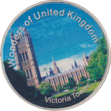 2013 WONDERS OF THE WORLD VICTORIA TOWER MEDALLION