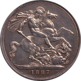 1887 CROWN ( AUNC )