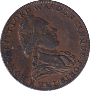 1794 HALFPENNY PORT DOVER TOKEN