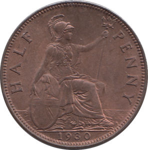 1930 HALFPENNY ( UNC )