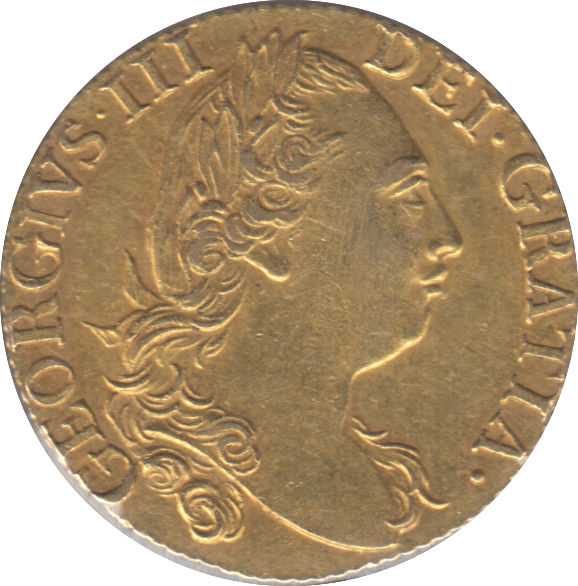 1786 GOLD ONE GUINEA ( EF )