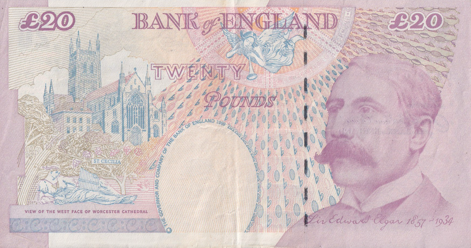 TWENTY POUNDS BANKNOTE LOWTHER REF £20-33 ( VF )