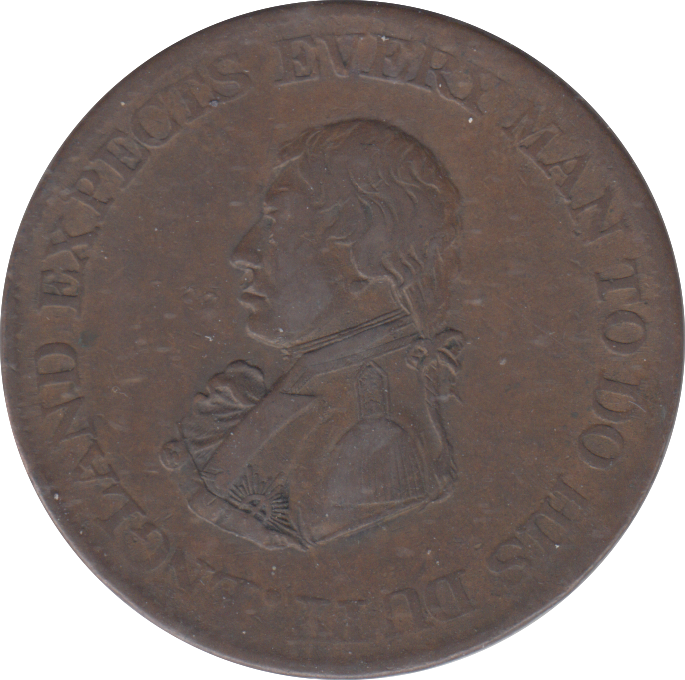 1812 NAVAL HALFPENNY TOKEN