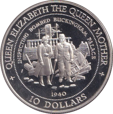 1994 SILVER PROOF TEN DOLLARS NAURU
