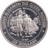 1994 SILVER PROOF TEN DOLLARS NAURU