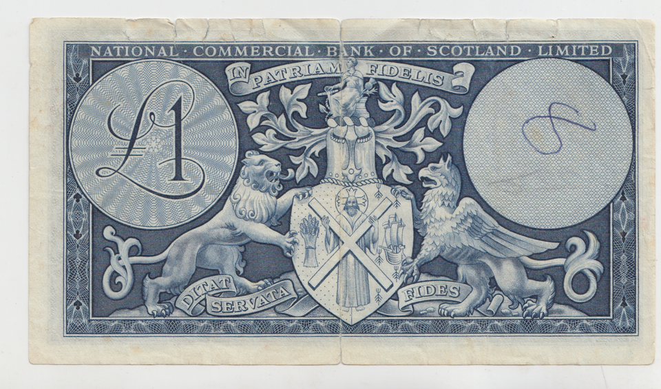 1959 £1 NATIONAL COMMERCIAL BANK SCOTLAND LIMITED SCOT REF 83