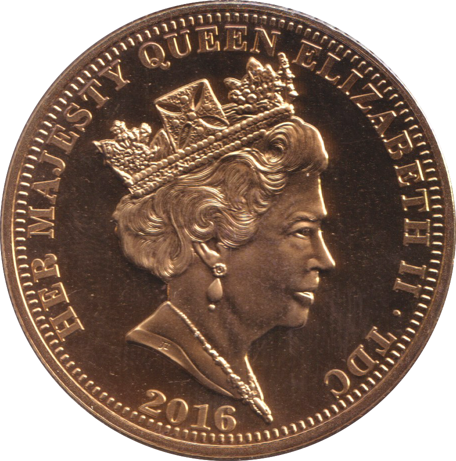 2016 THE LIFE AND TIMES OF HER MAJESTY THE QUEEN FIVE POUNDS TRISTAN DE CUNHA