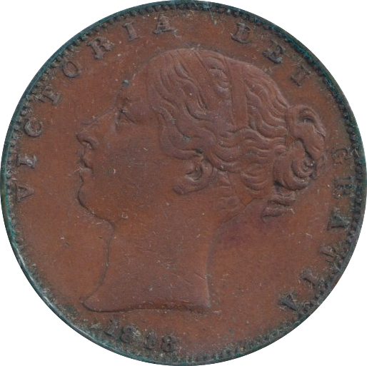 1838 FARTHING ( VF )