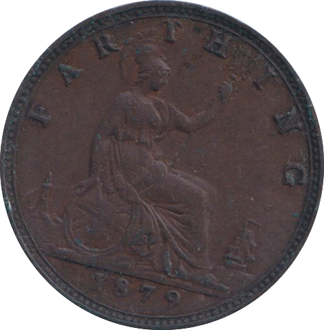 1879 FARTHING ( VF )