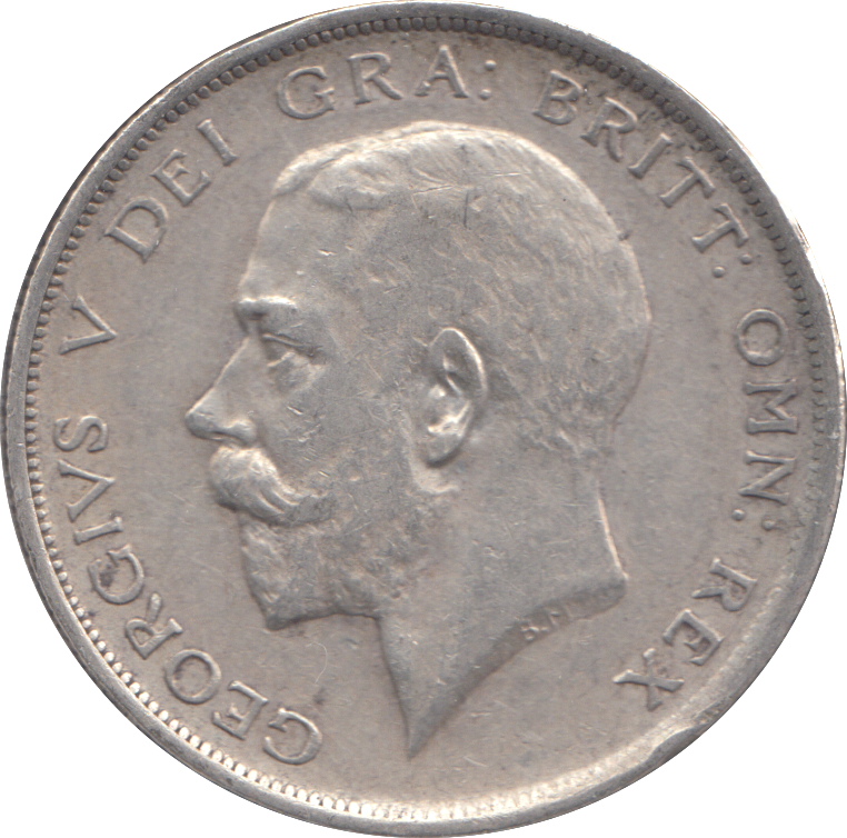 1918 HALFCROWN ( VF )