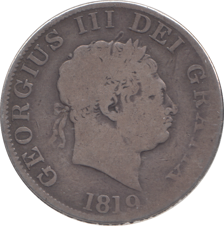 1819 HALFCROWN ( FINE )
