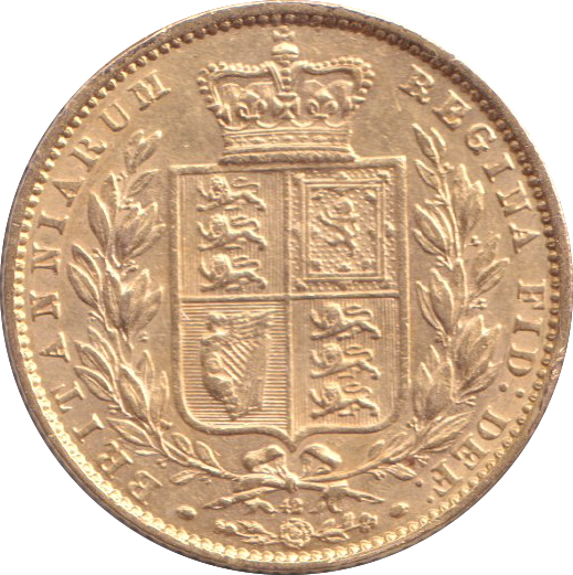 1864 GOLD SOVEREIGN ( GVF )
