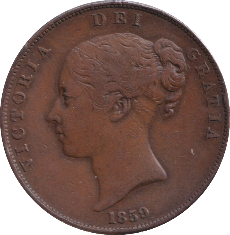1859 PENNY ( GVF )